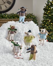 Bear felt ornaments